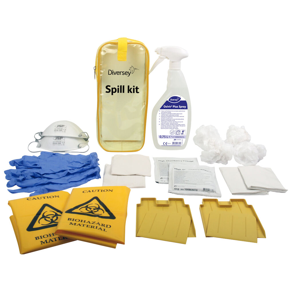 Oxivir Plus Spray spill kit -eritetahrapakkaus 1kpl - Oxivir Plus Spill Kit -eritetahrapakkaus
