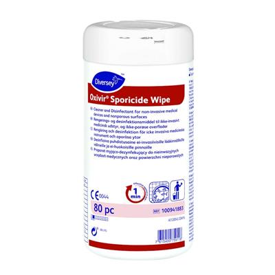 Oxivir Sporicide Wipe 12x80kpl - Pesevä desinfektiopyyhe