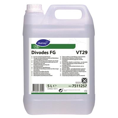 Divodes FG VT29 2x5L - Alkoholipohjainen desinfiointiaine elintarvikepinnolle